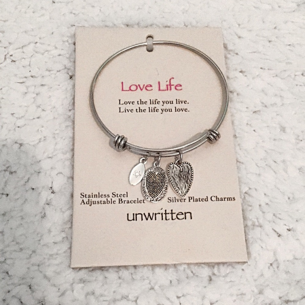 “Love Life” Alex and Ani Style Bangle Bracelet